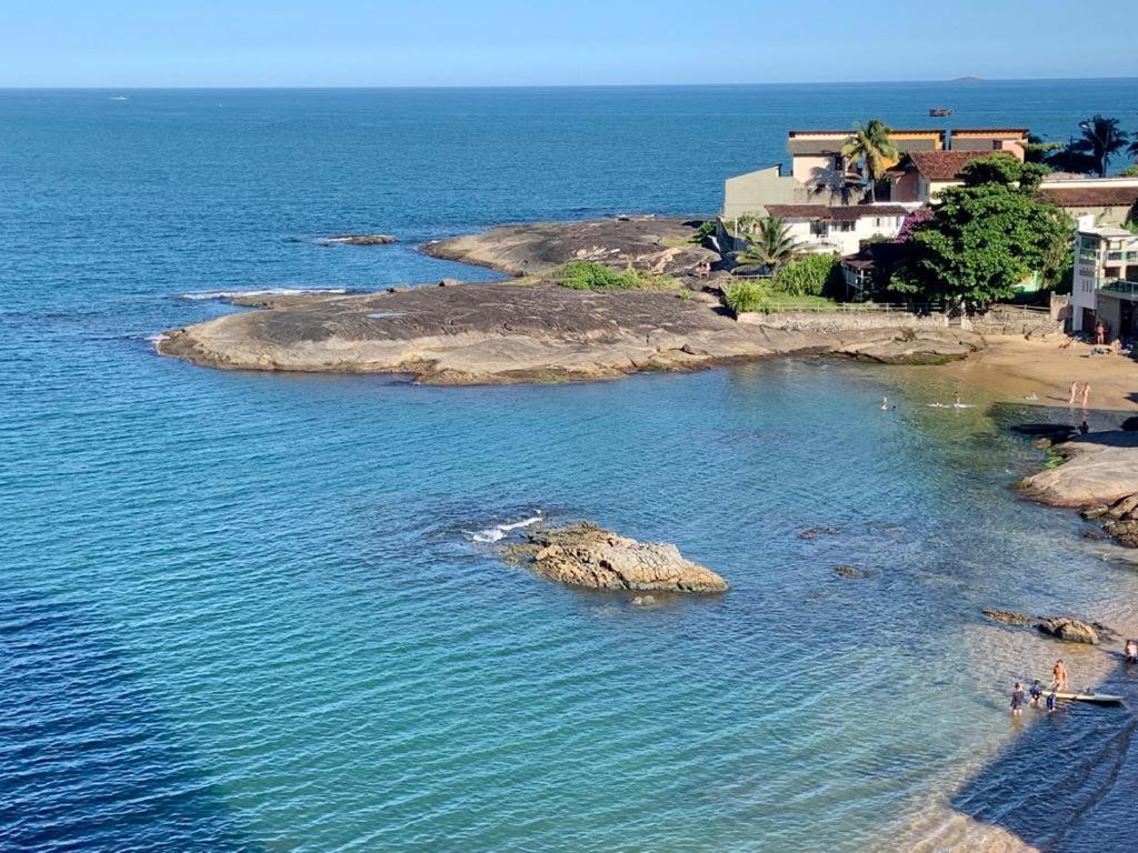 Apartamento Vista Do Mar, Pe Na Areia E Aguas Tranquilas, No Cento De Guarapari Esterno foto